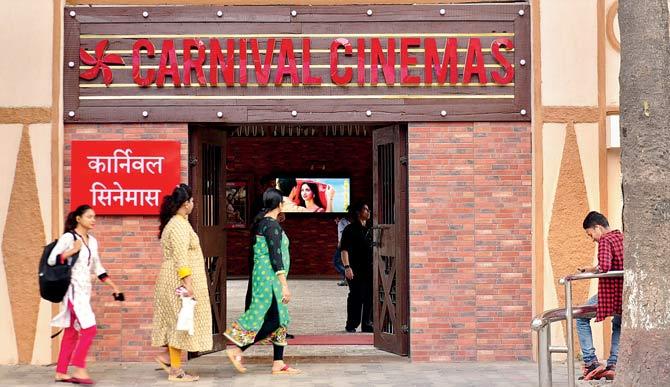 Deepak Cinemas is now Matterden Carnival Cinemas. PIC/Bipin Kokate
