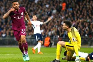 Man City closes in on EPL title with 3-1 win over Spurs