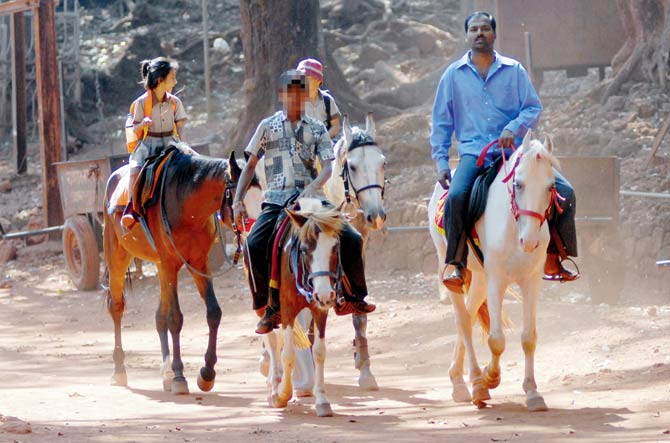 Horse-riding is one of the main attractions at Matheran, but the handlers are allegedly untrained. File pic