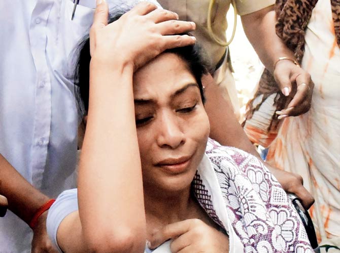 Indrani was discharged from JJ hospital on Wednesday