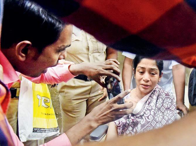 Indrani Mukerjea was admitted to JJ hospital for five days after overdosing on drugs. Pics/Sameer Markande