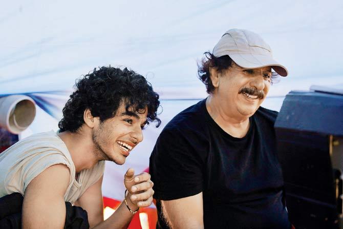 Khatter with Majid Majidi on the film’s set