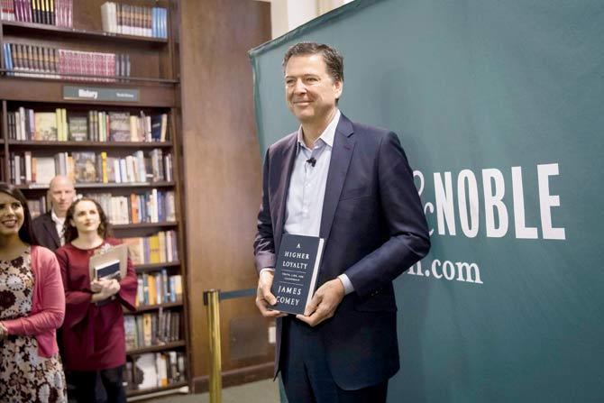 James Comey is on a tour to promote his new book, A Higher Loyalty