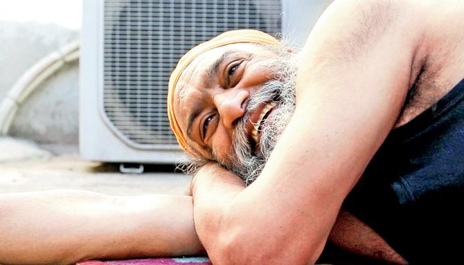 A still from Taala Te Kunjee with one of the five protagonists of the documentary, Jasbir Singh, 57, who overcame 13 years of multiple drug abuse