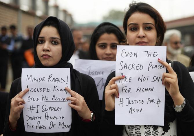 Protests over Kathua rape incident