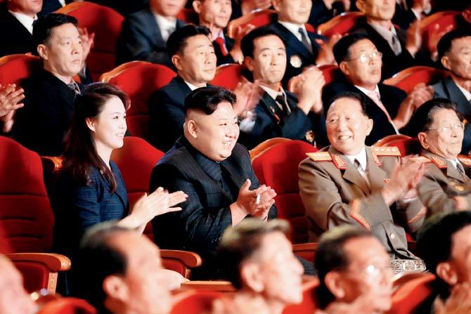 Kim Jong-Un and his wife Ri Sol-Ju. File pic/AFP