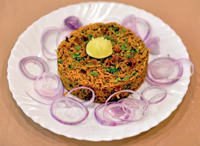 Kolambi bhaat: For those looking for a rice-based meal that’s brimming with flavour, try kolambi bhaat (
