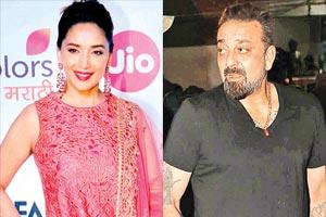 Angry Sanjay Dutt walks out when asked about Madhuri Dixit