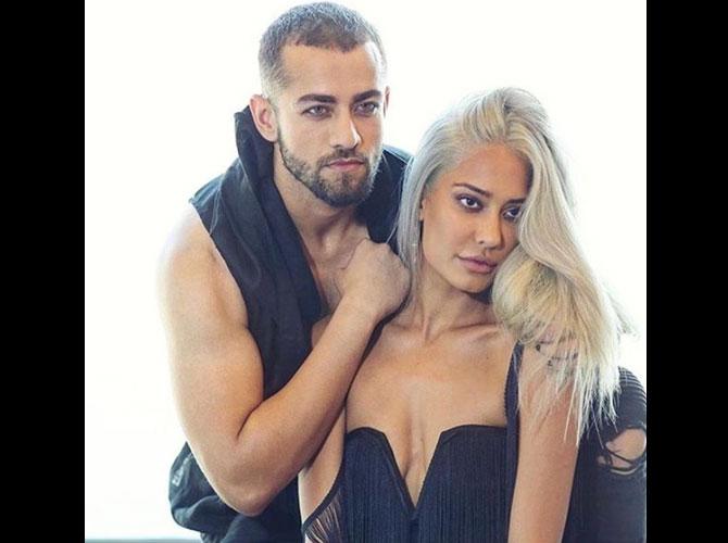 Mahir Pandhi with Lisa Haydon