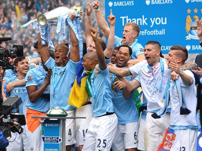 In this file photo taken on May 11, 2014 Manchester City