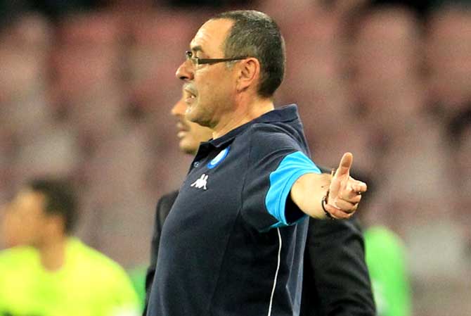 Maurizio Sarri. Pic/AFP