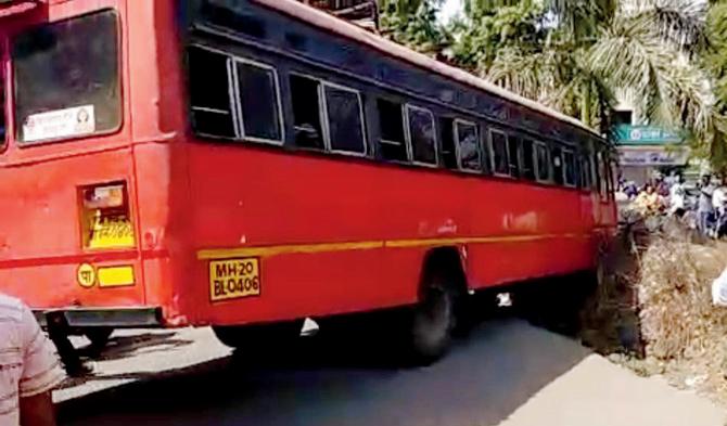 The bus met with an accident soon after the accused drove it out from the depot