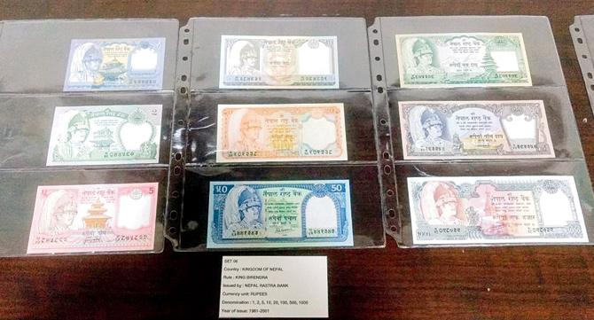 Banknotes from Nepal