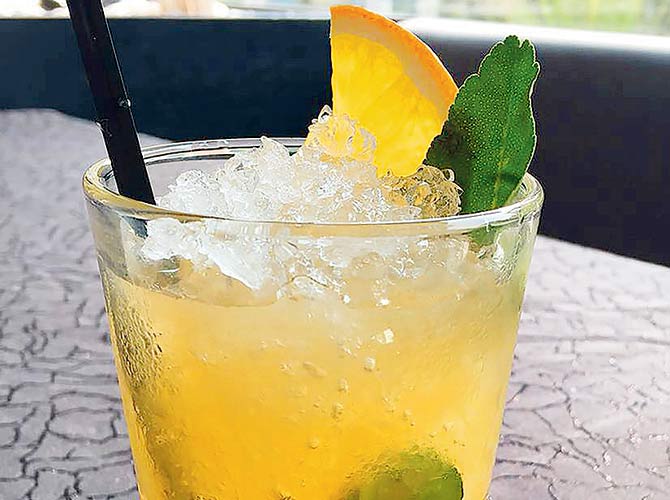 Orange Basil Mojito
