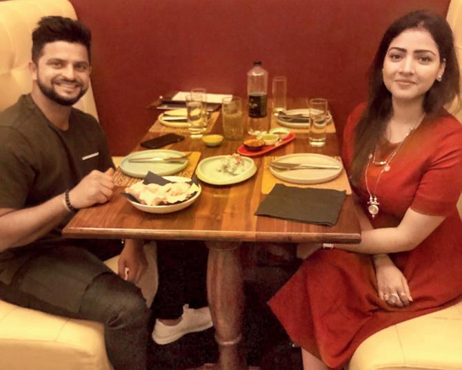 Dhoni Wife Sex - Raina and wife Priyanka go on romantic dinner date for wedding anniversary