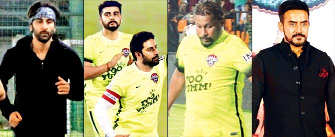 Ranbir Kapoor, Arjun Kapoor, Abhishek Bachchan, Shoojit Sircar and Shashank Khaitan