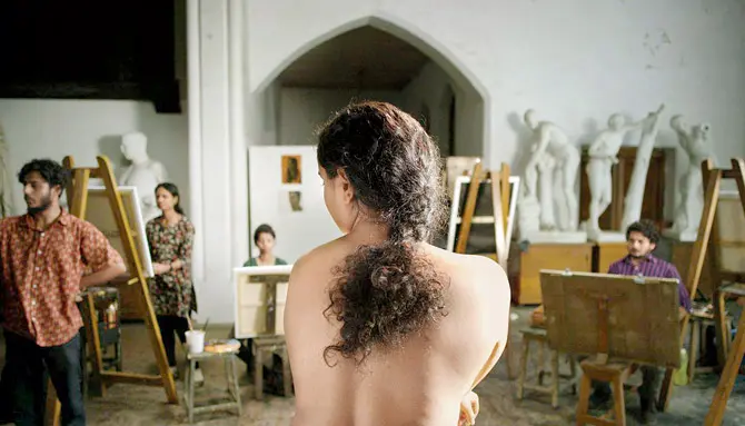 A still from the film Nude