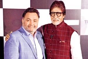 Amitabh Bachchan and Rishi Kapoor's walk down the memory lane