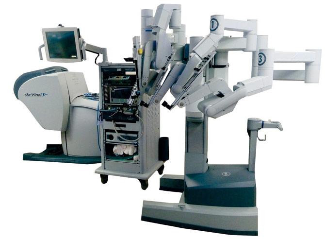 The robot used for the minimally invasive surgery