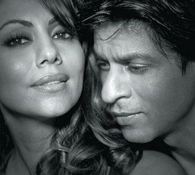 Shah Rukh Khan with wife Gauri Khan