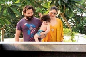 Little Taimur spotted shirtless in daddy Saif Ali Khan's arms