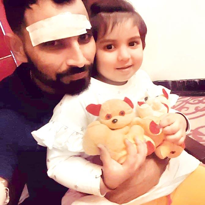 Mohammad Shami with daughter Aaira