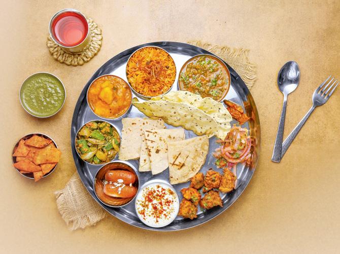 Unlimited Sindhi vegetarian thali