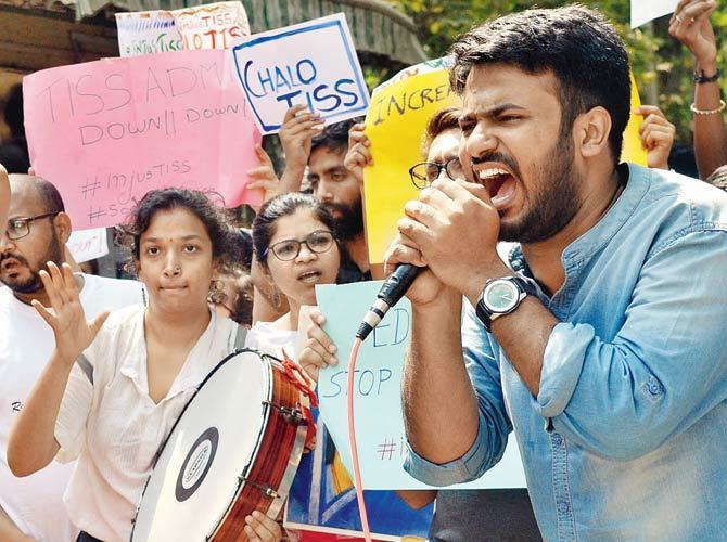 Ahmad has been spearheading the TISS protest on his own, after other members of the students’ union called off the strike
