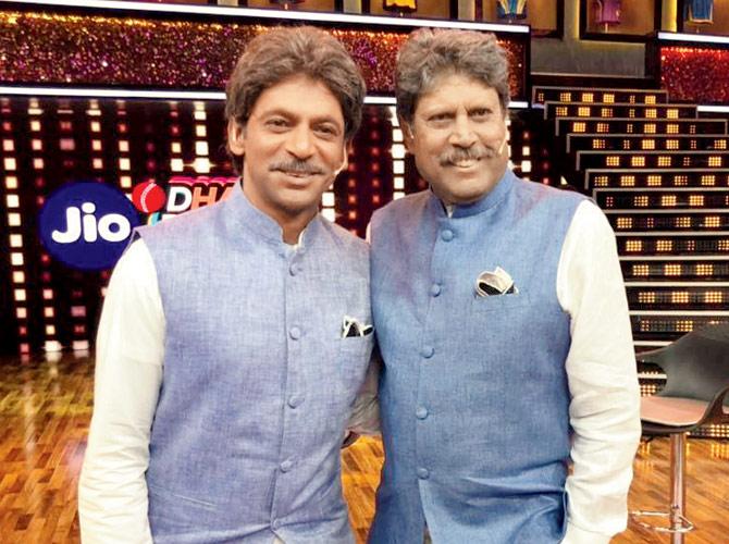 Sunil Grover and Kapil Dev