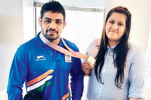 CWG gold medallist Sushil Kumar's wife Savi and sons are his 'strength'