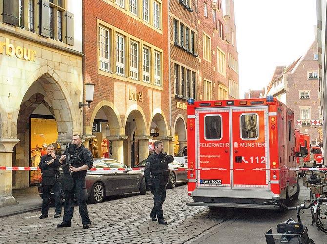 It is unclear if incident was a terror attack. Pic/AFP