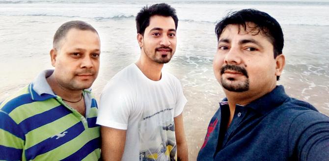 (From left) Ajay Kumar, Pankaj Kumar and Shushil Kumar