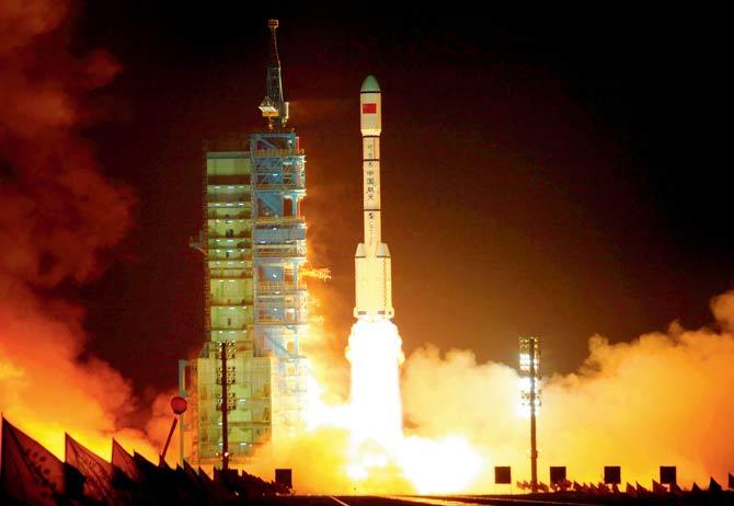 The Tiangong-1 space lab was placed in orbit in 2011. Pic/AFP
