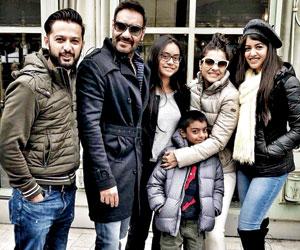 Paris Diaries: Vatsal Sheth, wife Ishita Dutta with Ajay Devgn, Kajol & kids