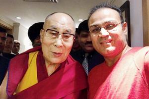 Virender Sehwag is on a holiday with none other than the Dalai Lama!