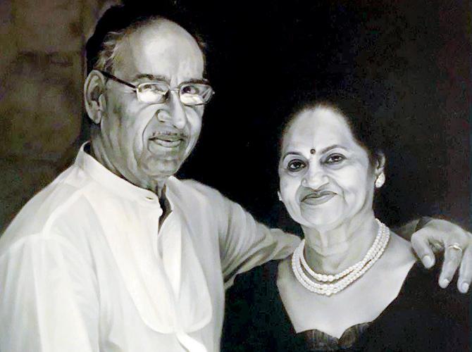 Viru and Veena Devgn