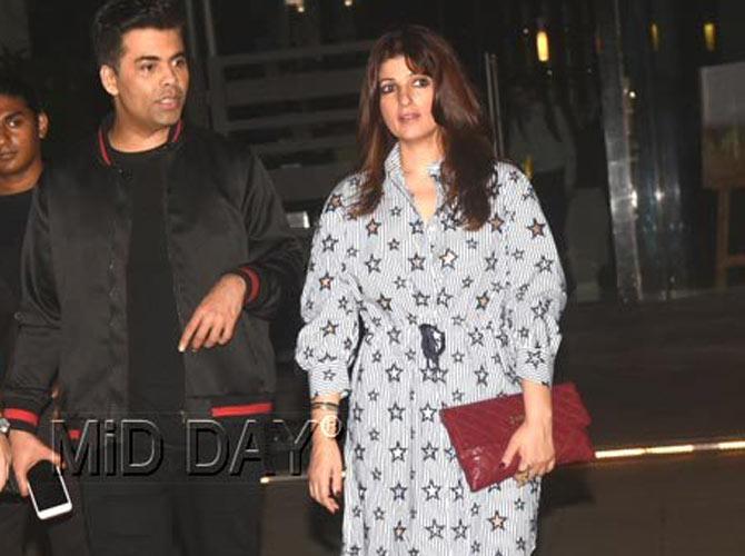 Karan Johar and Twinkle Khanna