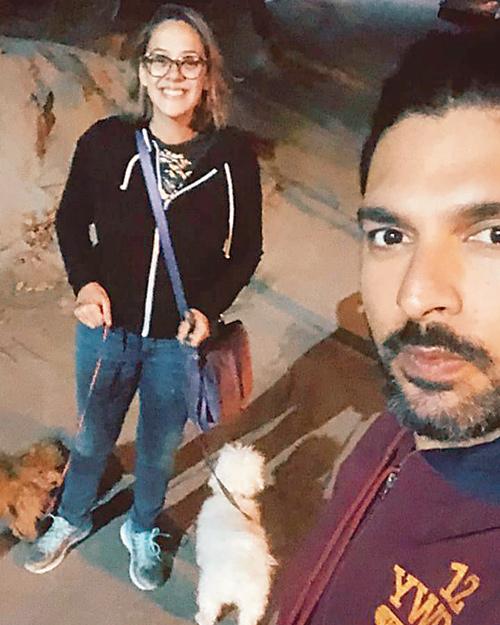 Yuvraj Singh and Hazel Keech