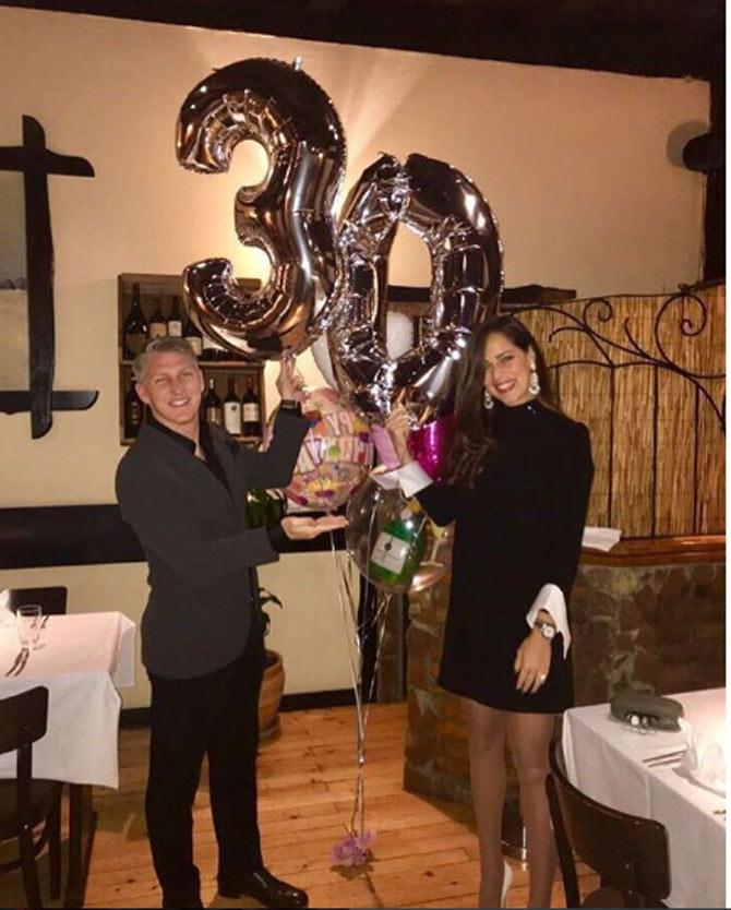 In 2017, Bastian Schweinsteiger paid a tribute to Ana Ivanovic on her 30th birthday with this picture and a sweet message which read, Happy Birthday and all the best to my amazing wife! There are no words to describe how lucky I am to have you by my side. I wish you a lifetime of happiness and I'll do everything I can to make it so, @anaivanovic