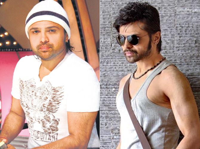 Himesh Reshammiya: The singer-turned-actor had a lot of excess fat (left) until a couple of years back. Now (right), he looks fit as a fiddle.