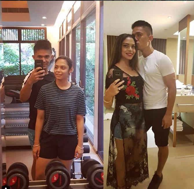 On August 3, 2018, his 34th birthday, Sunil Chhetri was named  'Asian Icon' by AFC. Sunil Chhetri posted a post-workout picture and a dinner date picture with wife Sonam