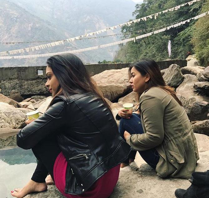 Sunil Chhetri shared this vacation picture of wife Sonam Bhattacharya behind a beautiful backdrop. Sunil Chhetri has scored 64 goals for India and is in the same league with Ronaldo and Lionel Messi in the list of current highest international goalscorers