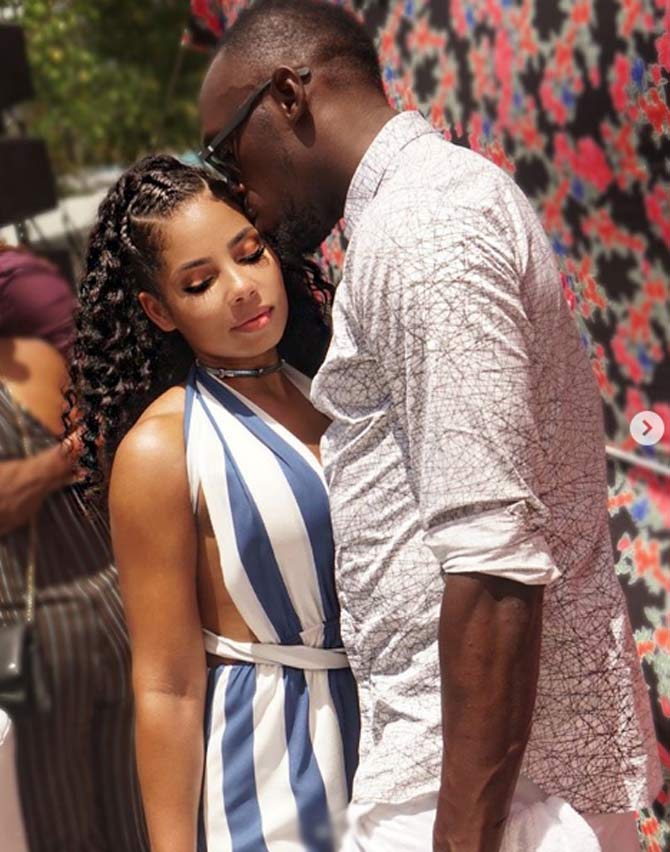 Usain Bolt and Kasi Bennett have been dating for many years now. Kasi Bennett shared this intimate photo saying: Two deep, it's just me and bae