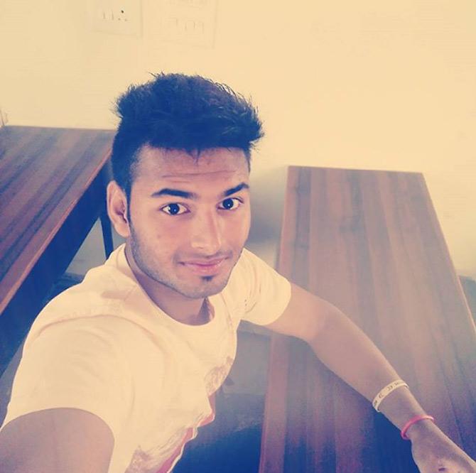 This picture posted by Rishabh Pant, shows a really young Pant from his junior college days. Already pitted as a potential future captain of the Indian team, the left-hander has a promising career ahead