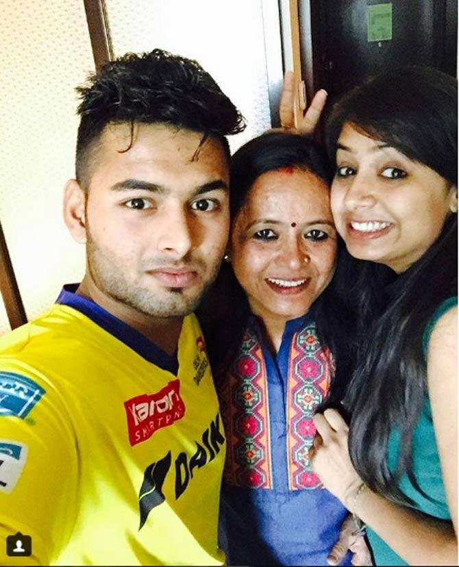 Rishabh Pant captioned this picture with his mother and sister as, 'Two most important women in my life. They always help me in any situation good or bad. Women are so understandable  such a lovely personality. So if u can't respect them the problem lies in u not them guys. Always respect women once again happy women's day.'