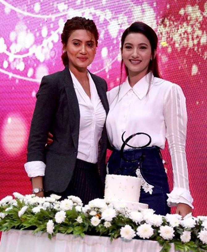 Gauahar Khan's sister Nigaar Khan, who is also an actress, got married in 2015. Gauhar Khan said even though she may be next in line to get married after her elder sister Nigaar's wedding, there is no pressure on her from her family to tie the knot and settle down. 'Marriage with whom? There has to be someone. Nigaar has got married and she is very happy. But there is no pressure on me by my family or anyone else. The only pressure on me is the one that I put on myself to work harder,' said Gauahar in an interview with mid-day. In picture: Gauahar and Nigaar Khan
