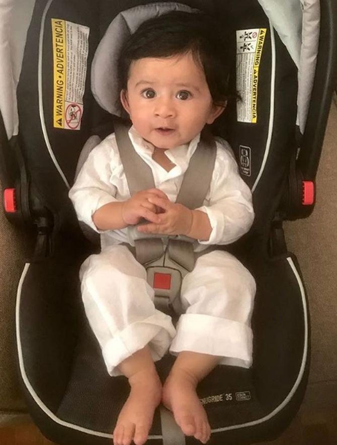 Izaan Kapai: Yeh Hai Mohabbatein actress Mihika Varma, who quit the show post her marriage to NRI businessman Anand Kapai, was blessed with a baby boy in June 2018. The couple named him Izaan. After four months of embracing motherhood, the actress finally revealed the photo of her cute munchkin to the world. Mihika shared the photo on Instagram and captioned it: 'Stay curious our little one....love Ma and Pa [sic].'