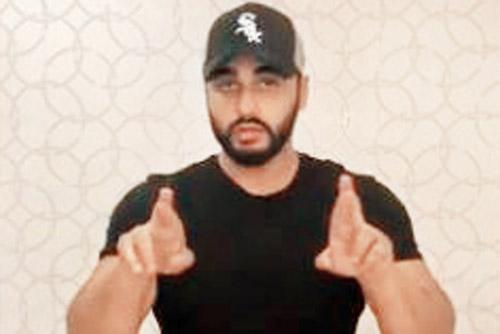 Arjun Kapoor communicating in sign language in the video