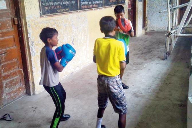 Not all BMC schools have the advantage of training space. At Kandivli