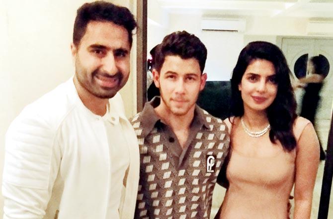 DJ Khushi, NIck Jonas and Priyanka Chopra
